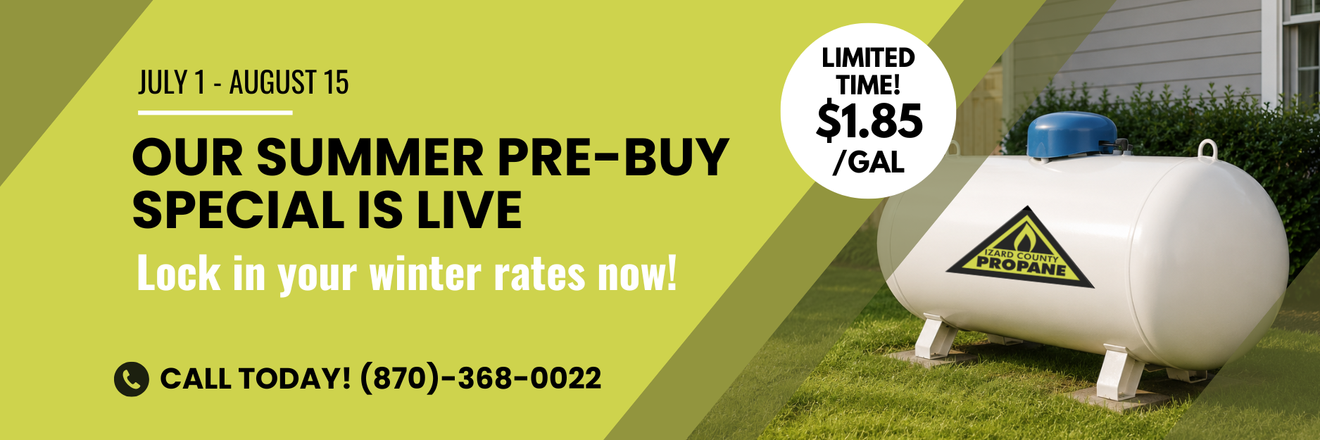 Izard County Summer Pre Buy Special July 2026